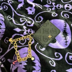 Juicy Couture Black and Gold Card Holder